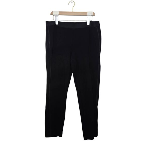 Eileen Fisher Pants Women's Size Large Black Tencel Stretch Trouser Career - Picture 1 of 5